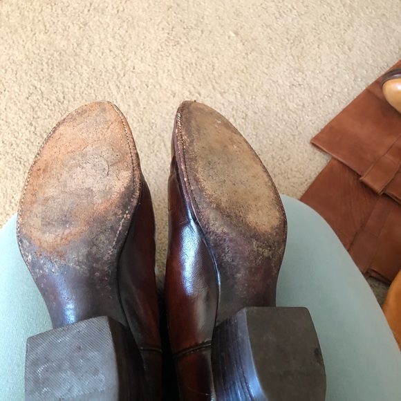 Women’s Vintage brown Lucchese cowboy boots size 8 - Picture 9 of 11